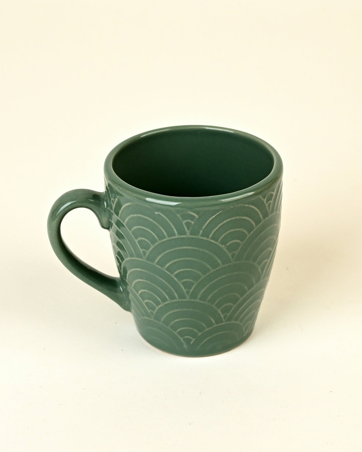 Pine Green Ceramic Coffee Mug