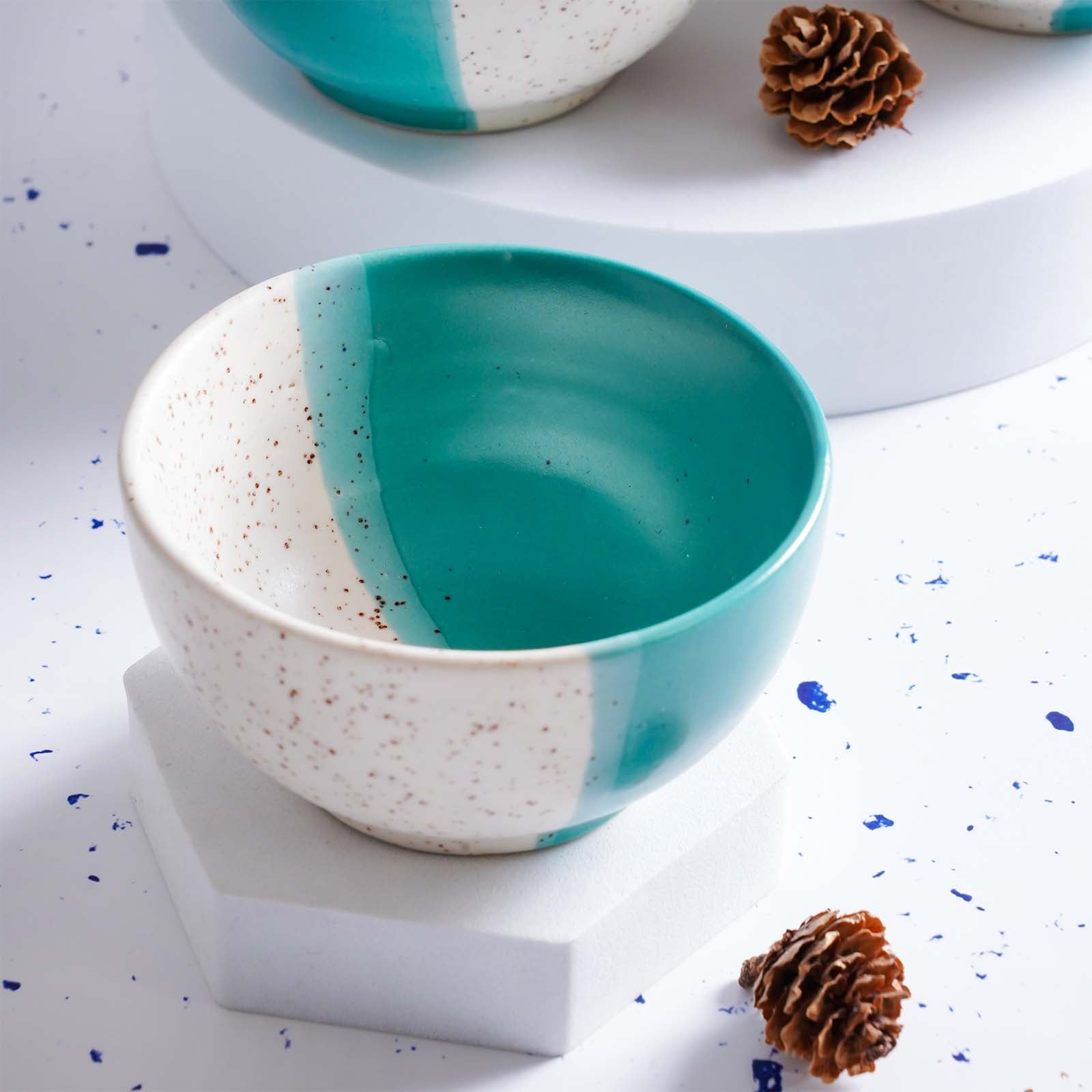 Dual-Toned Speckled Serving Bowl (Set of 2)