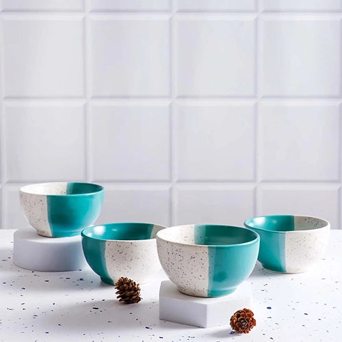 Dual-Toned Speckled Serving Bowl (Set of 4)