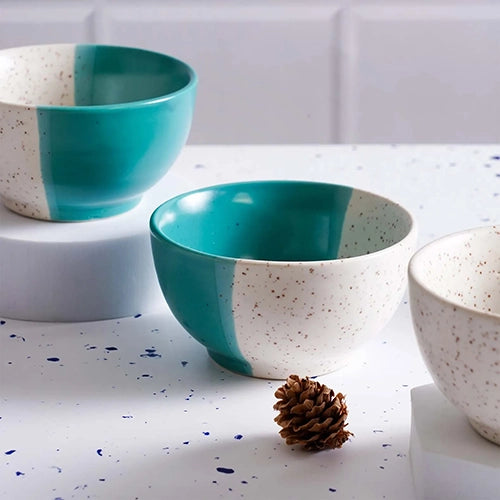 Dual-Toned Speckled Serving Bowl (Set of 4)