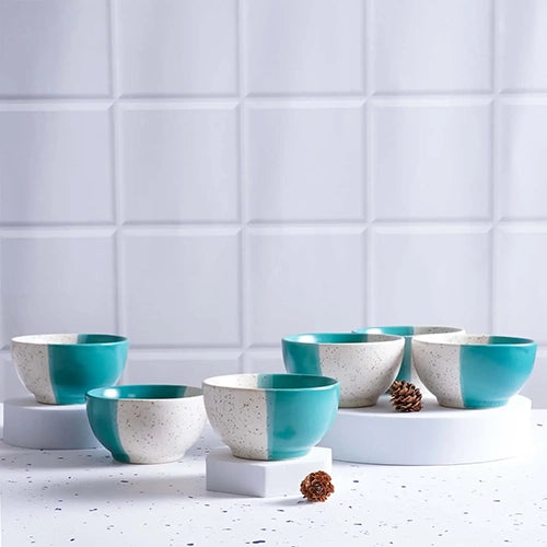 Dual-Toned Speckled Serving Bowl (Set of 6)