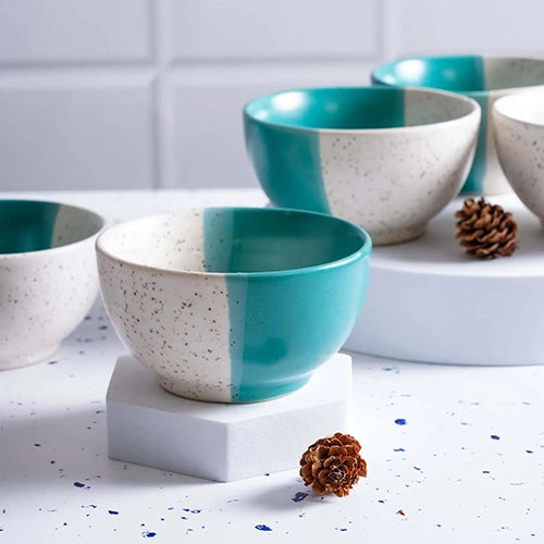 Dual-Toned Speckled Serving Bowl (Set of 6)