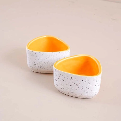Zesty Yellow Mini Dip Bowl (Set of 2)