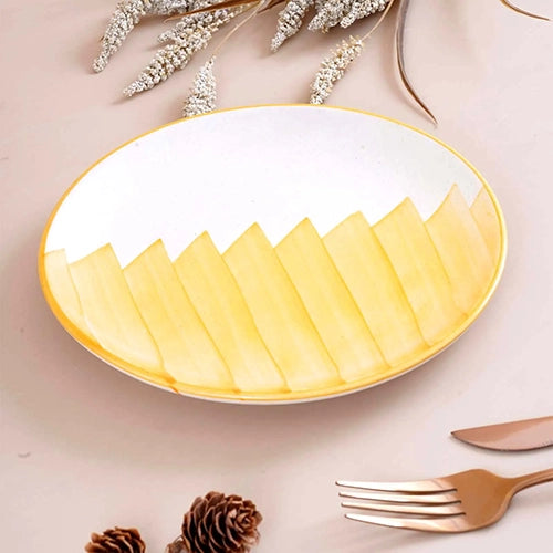 Golden Peaks Ceramic Quarter Plate Set of 2 (7 Inch)