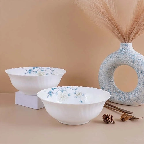 33 Pcs Blue Floral Dinner Set