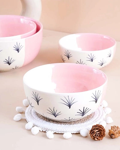 Premium Blush Pink Bowl (Set of 4)