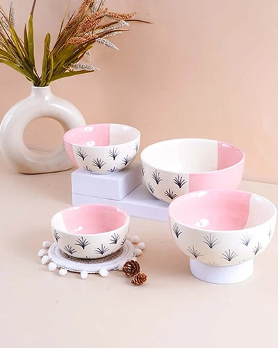 Premium Blush Pink Bowl (Set of 4)