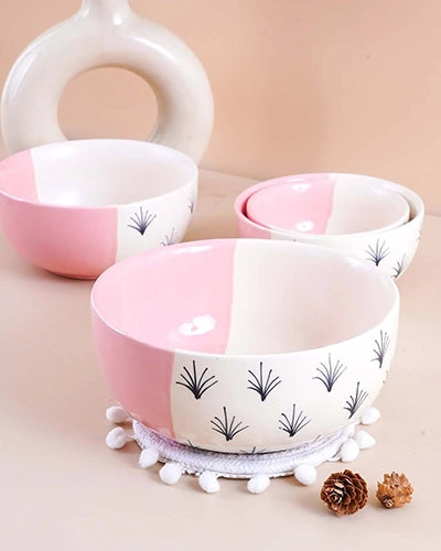 Premium Blush Pink Bowl (Set of 4)