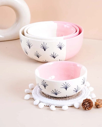 Premium Blush Pink Bowl (Set of 4)