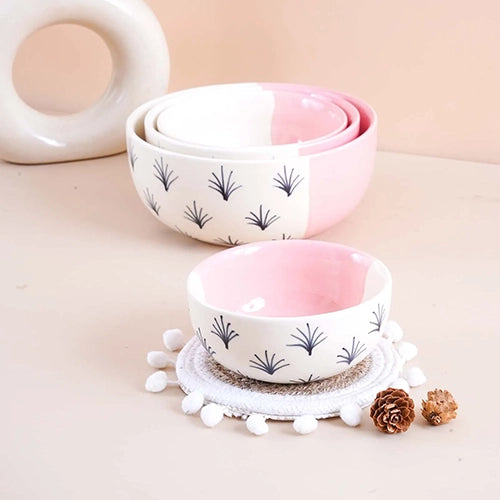 Premium Blush Pink Bowl (Set of 4)