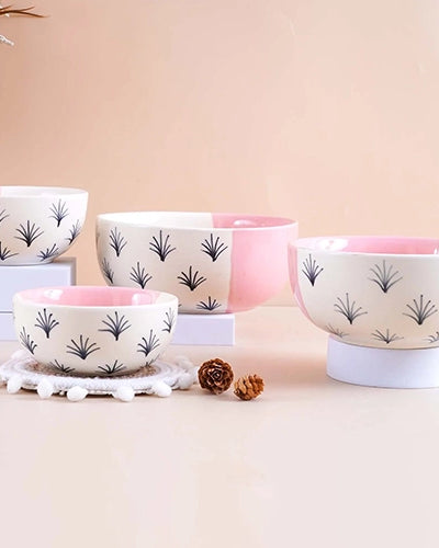 Premium Blush Pink Bowl (Set of 4)