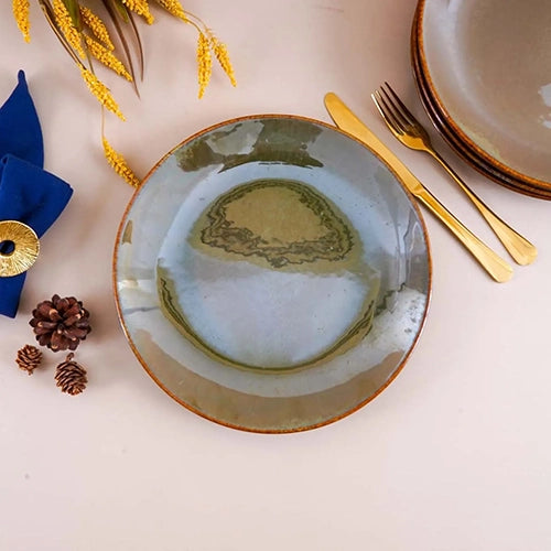 Rustic Green Dinner Plate Set of 4 (10.5 inch)