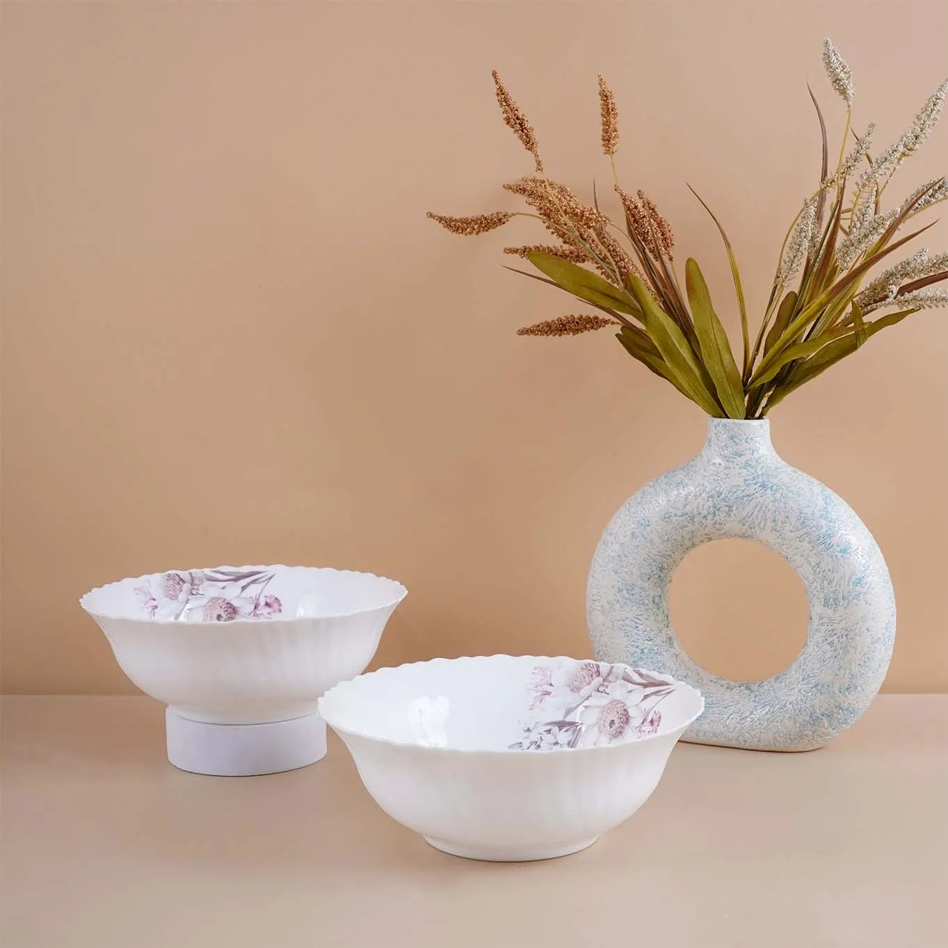 33 Pcs Floral Opalware Dinner Set