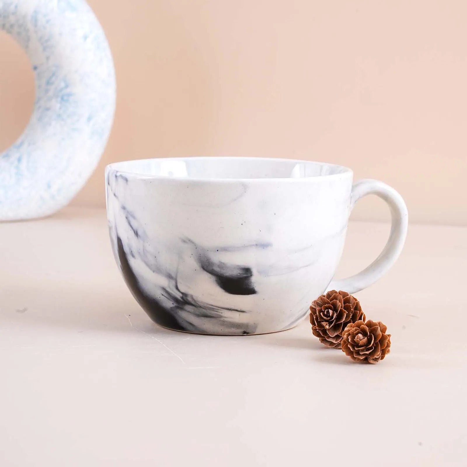 Chic Marble Print Soup Mug (Set of 4)