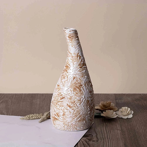 Earth-Toned Medium Flower Vase