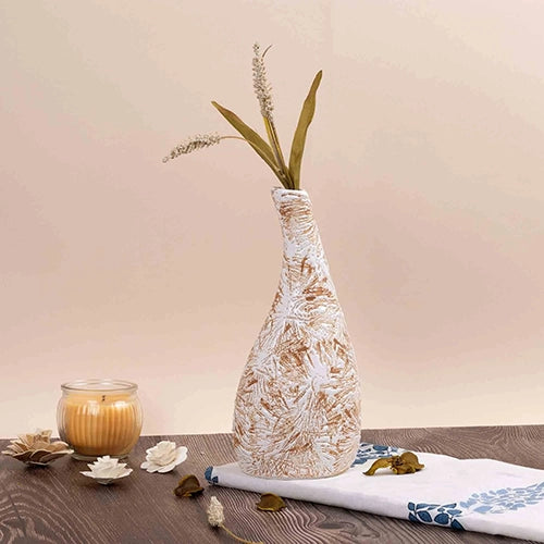 Earth-Toned Medium Flower Vase