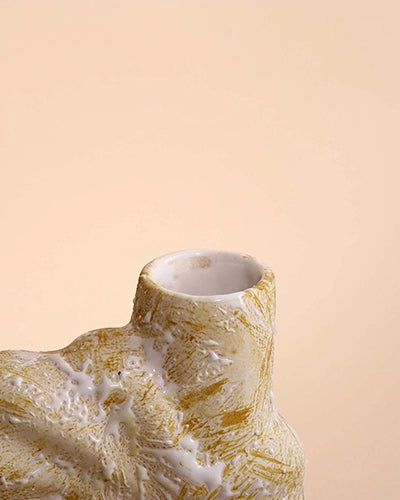 Beige Shell Flower Vase