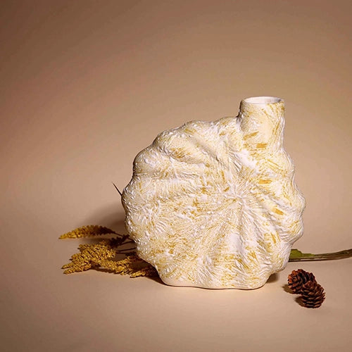 Beige Shell Flower Vase