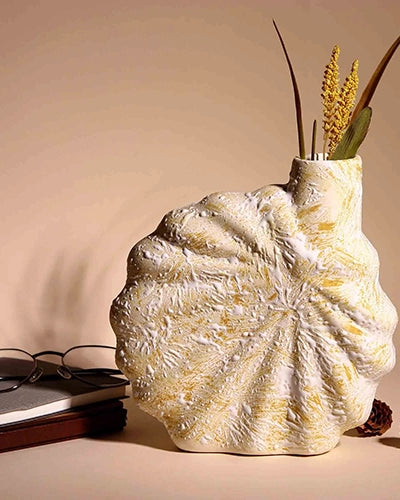 Beige Shell Flower Vase