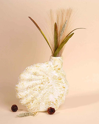 Beige Shell Flower Vase