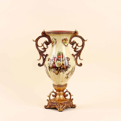 Floral Elegance Antique Vase