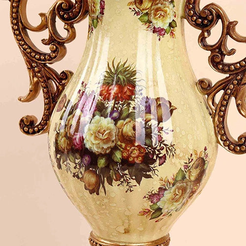 Floral Elegance Antique Vase