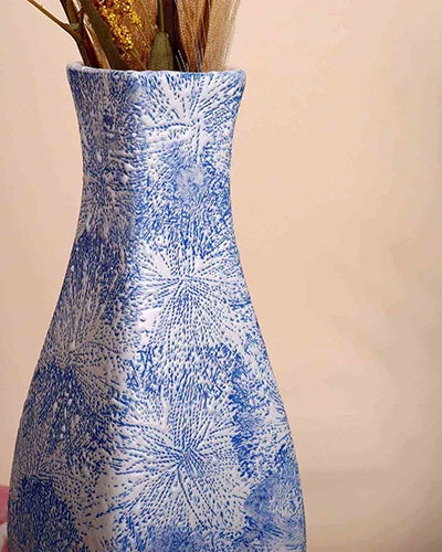 Sky Blue Ceramic Flower Vase