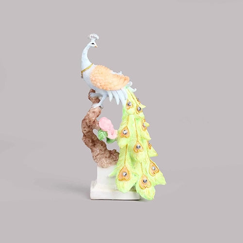 Majestic Sunrise Peacock Statue