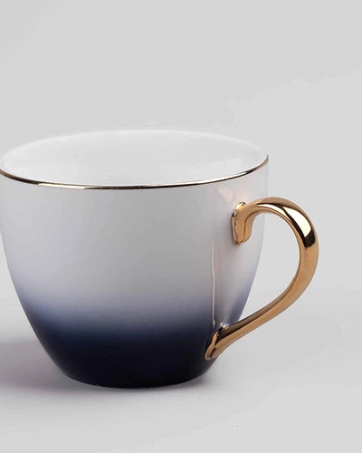 Luxury Blue Porcelain Tea Cup Set of 2