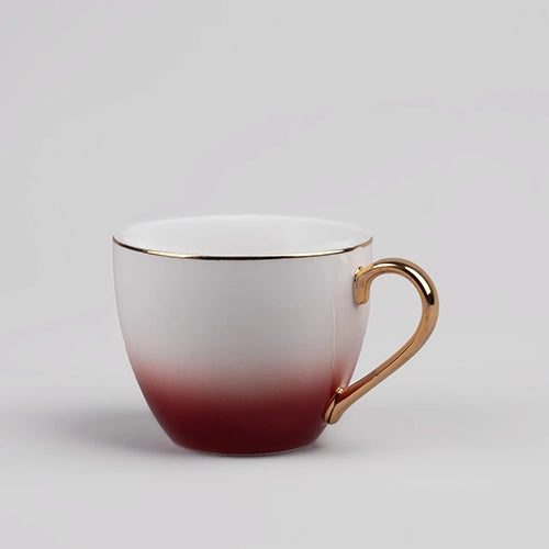 Regal Red Cup and Saucer (Set of 2)