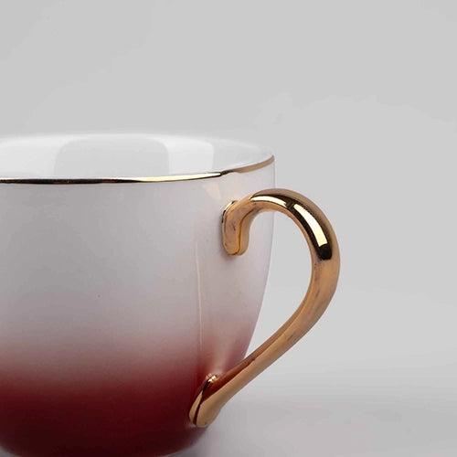 Regal Red Cup and Saucer (Set of 4)