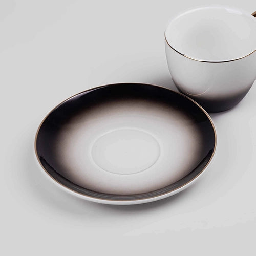 Elegant Porcelain Cup and Saucer (Set of 6)