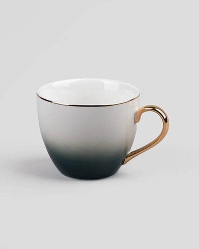 Opulent Gold Trim Cup and Saucer (Set of 2)