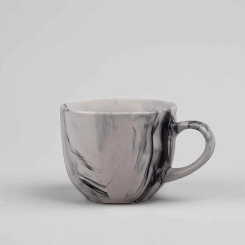 Marble Elegance Coffee Cup and Saucer