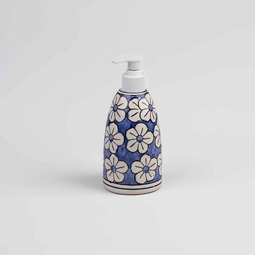 Elegant Blue And White Handwash Dispenser