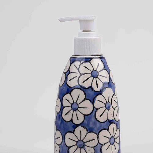 Elegant Blue And White Handwash Dispenser