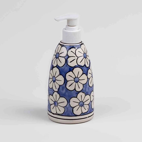 Elegant Blue And White Handwash Dispenser