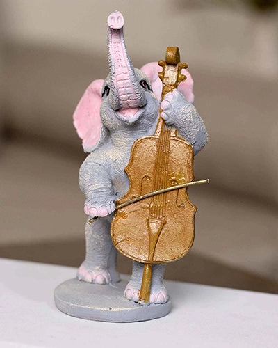 Musical Elephant Trio Statue