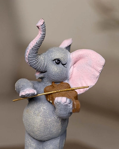 Musical Elephant Trio Statue