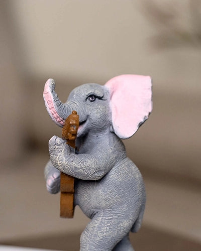 Musical Elephant Trio Statue