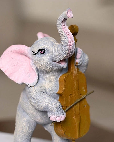 Musical Elephant Trio Statue