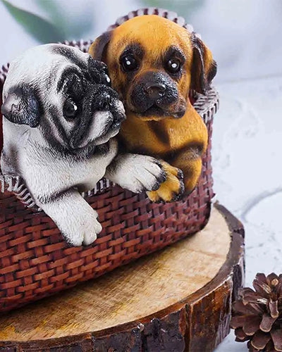 Forever Pug Friends Statue