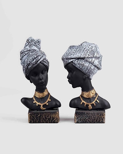 African Empress Sculpture Set