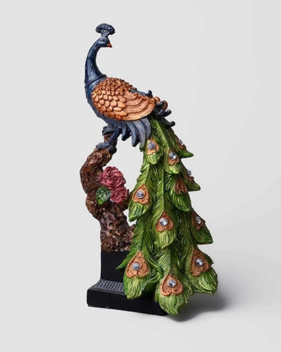 Royal Elegance Peacock Statue