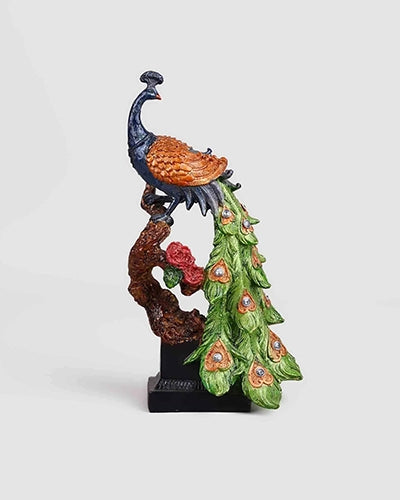 Royal Elegance Peacock Statue