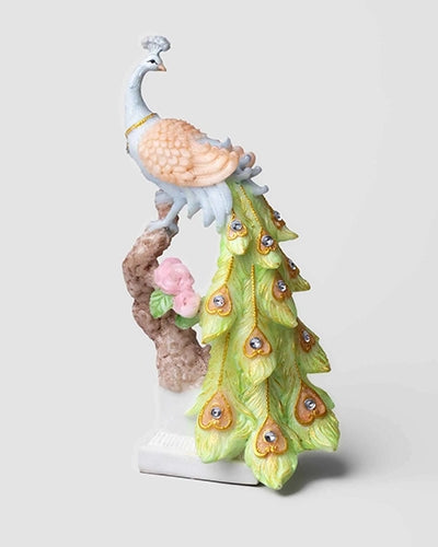 Majestic Sunrise Peacock Statue