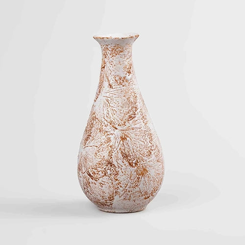 Brown Textured Bottle Vase