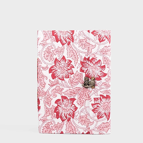 Elegant and Secure Floral Diary (10x7inch)