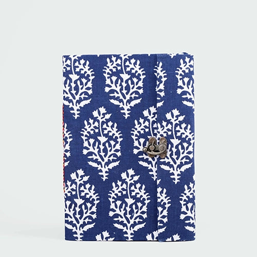 Artisan Dabu Print Lockable Diary (10x7inch)