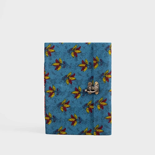 Lockable Blue Floral Dream Diary (8x6inch)